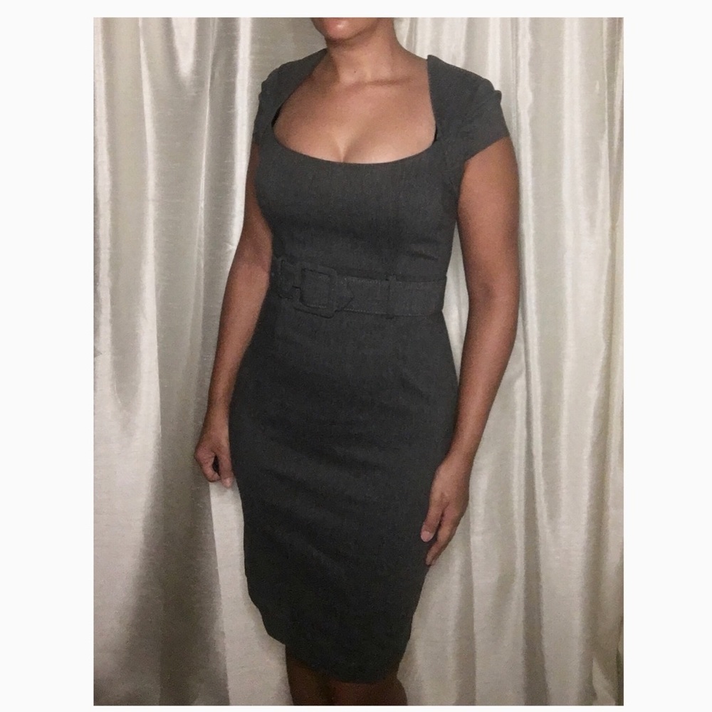 Grey pencil dress